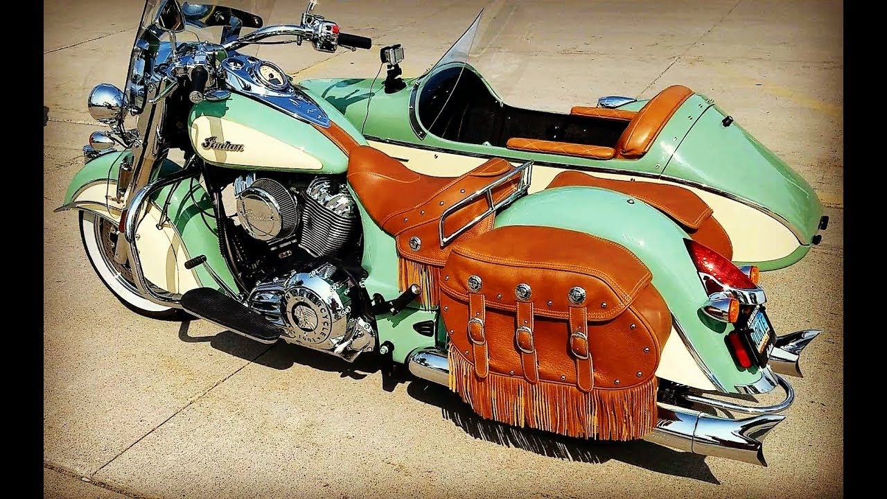 Indian Chief Vintage sidecar tour of Grand Forks, ND