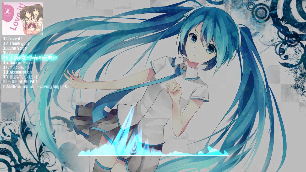 【初音ミク - Hatsune Miku】Mizukagami Garden【Deep Blue Mix】