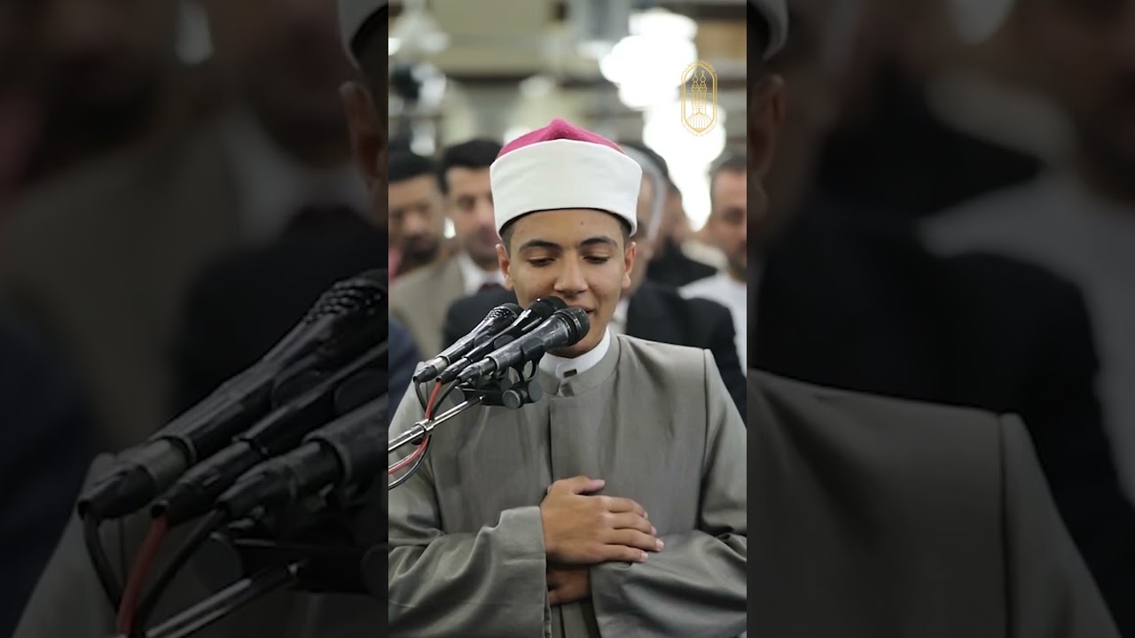 الحسين حسام رزق، الطالب بالصف الثاني الثانوي الأزهري، أصغر إمام في الجامع الأزهر، يؤم المصلين