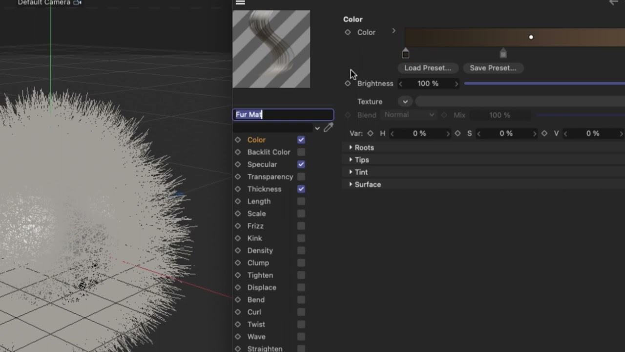 Cinema4D: Introduction to Hair and Fur
