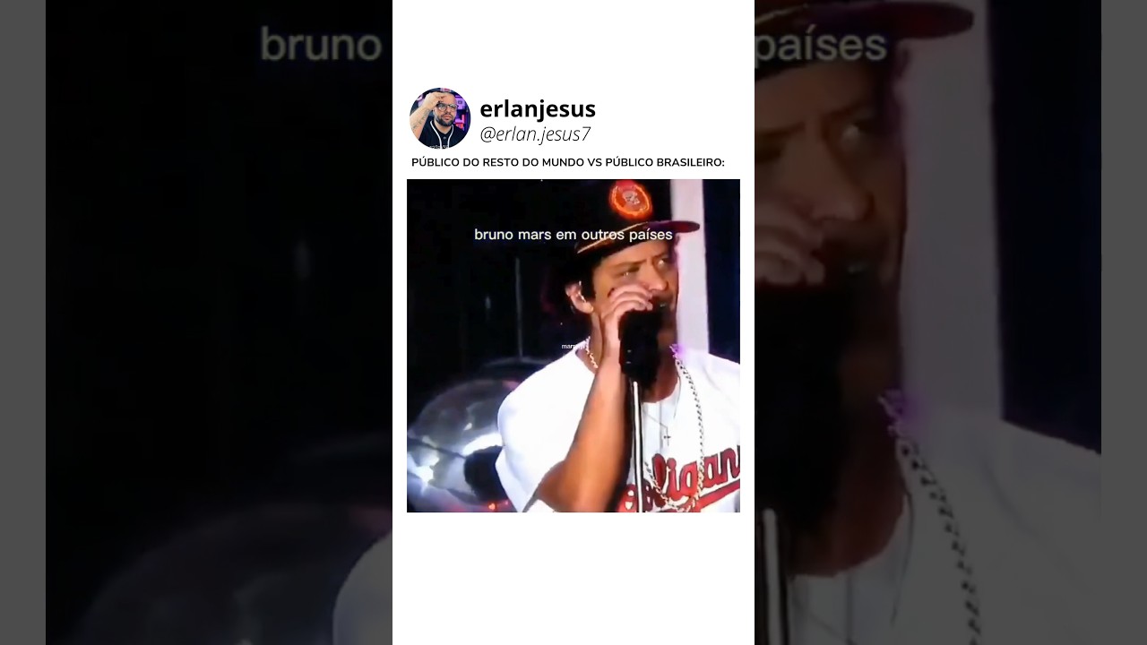 A DIFEREN&Ccedil;A DO P&Uacute;BLICO BRASILEIRO NO SHOW DO BRUNO MARS