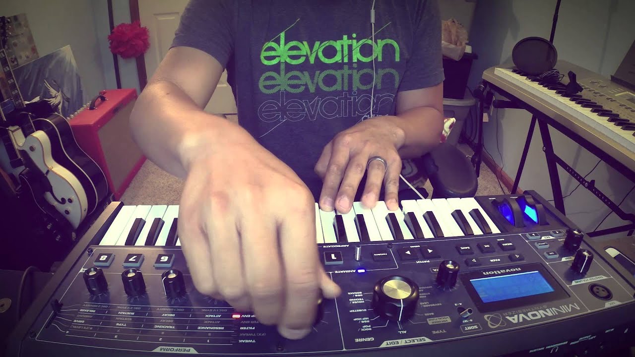 ambient square waves using Strymon, neunaber and Novation