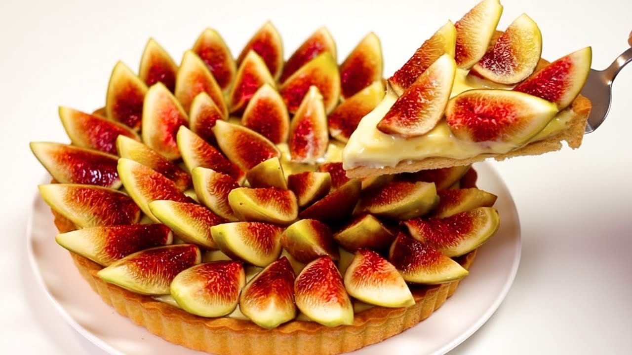 Crostata ai Fichi con Crema Pasticcera! Impara a farla come uno Chef!