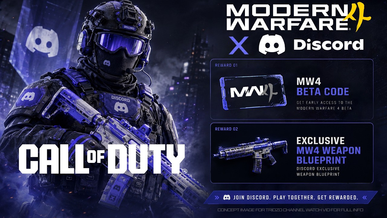 УТЕЧКА новой коллаборации Modern Warfare 4 и Discord! (Бесплатные награды MW4 из Discord)