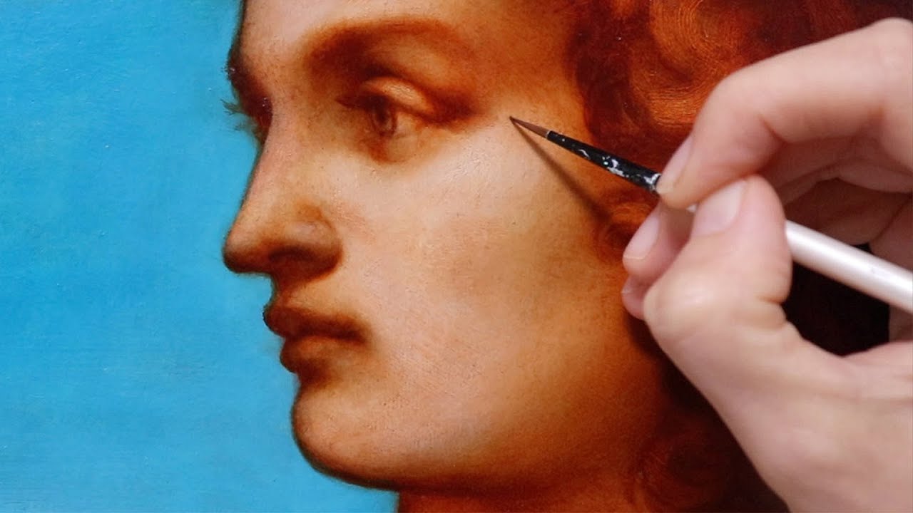 Как растушевать масло. Техника сфумато. Растушевание маслом. Онлайн-урок рисования.