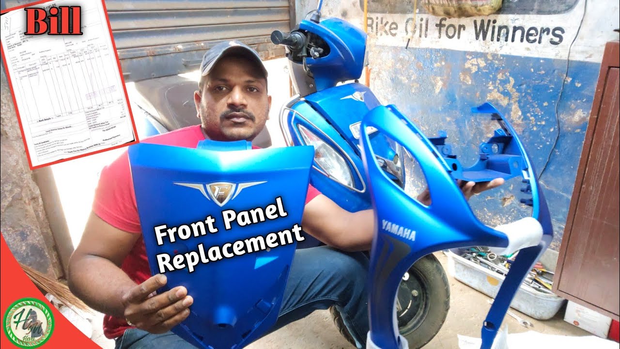 Yamaha Fascino Front Panel Replacement In Telugu||Hari Mec