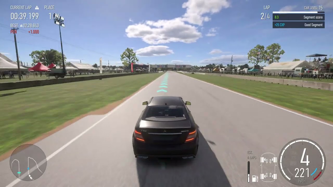 Forza Motorsport in a 2012 Mercedes-Benz C63 AMG Coupe black edition