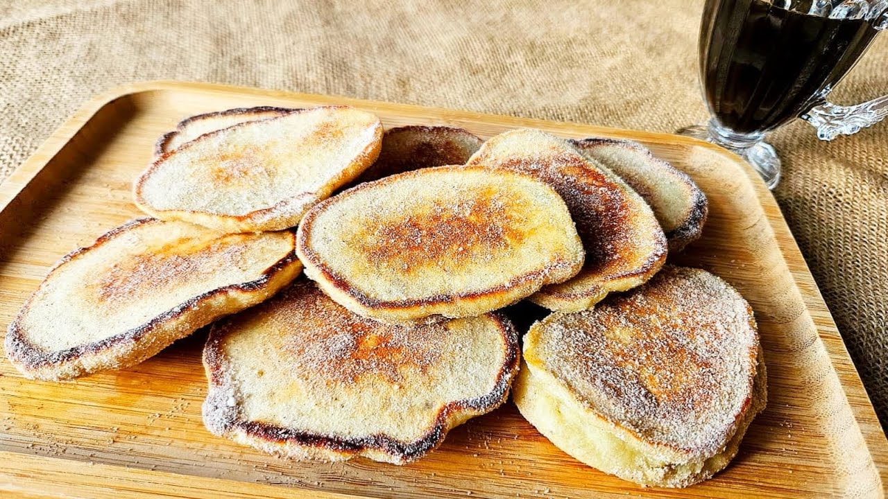 PÃOZINHO DE BANANA DE FRIGIDEIRA FÁCIL PRONTO EM POUCOS MINUTOS!!