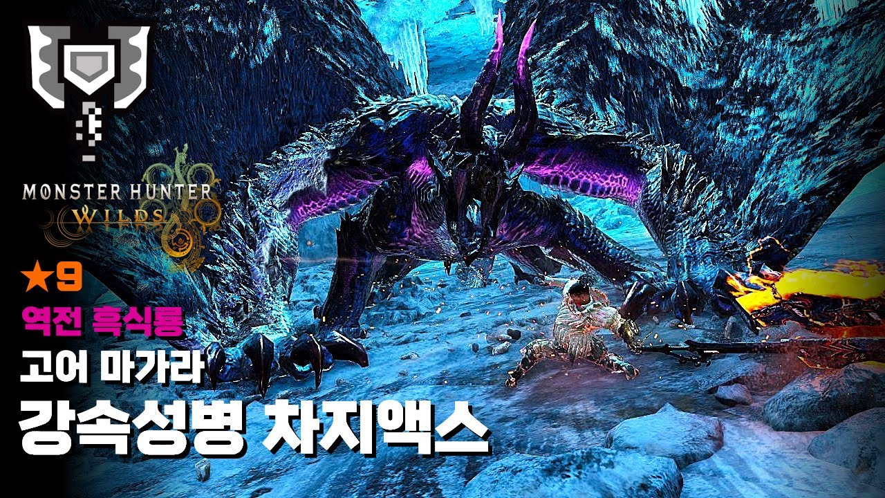 차지액스ㅣ★9 (9성) 역전 흑식룡 고어마가라 수렵ㅣ강속성병ㅣ몬스터헌터 와일즈 [MH:Wilds]