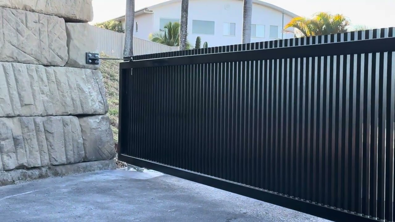 This Automatic Gate Has No Hinges, No Post, No Visible Motor | Alpha Gate Automation