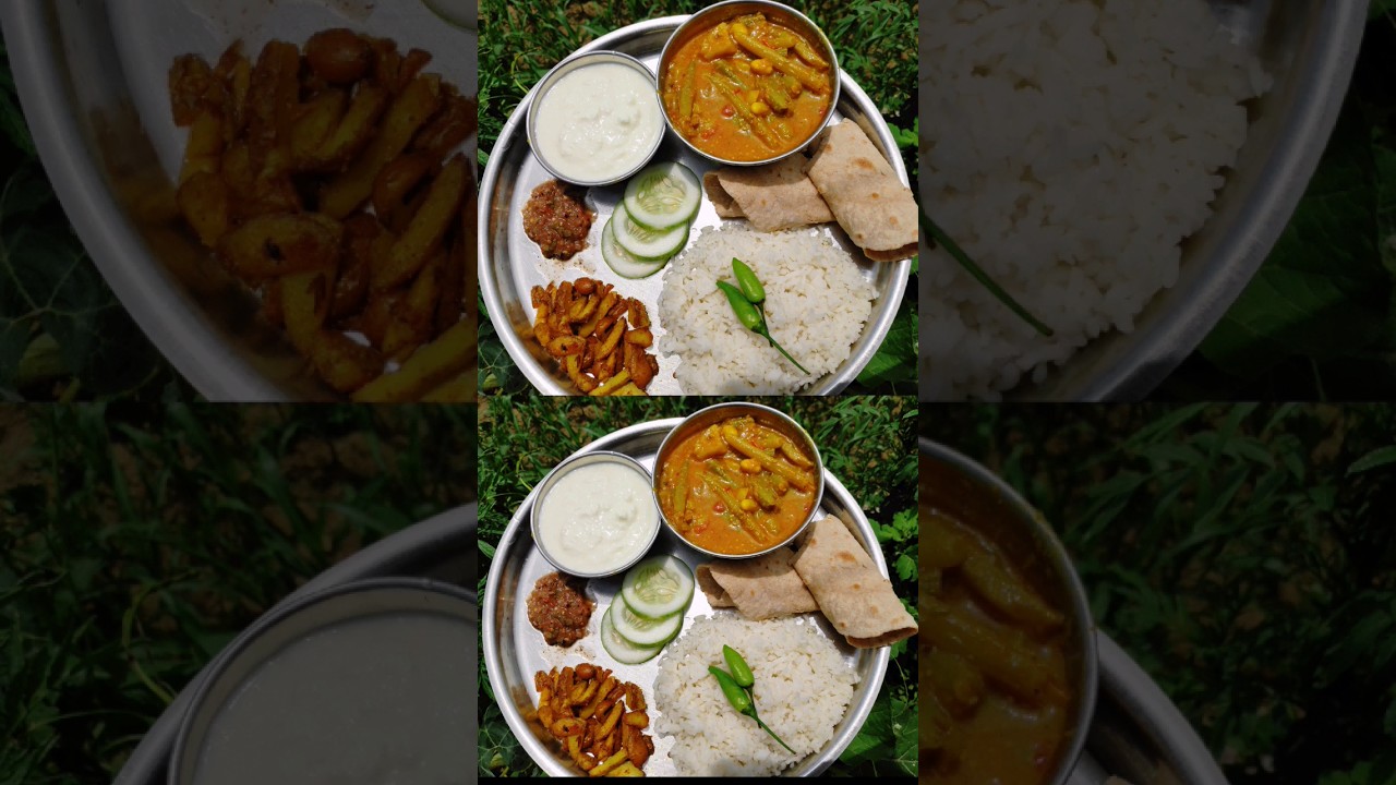 #thali #foodthali #shorts  #cooling #curd #salad #indianfood #traditional #broiled #homemade #fyp