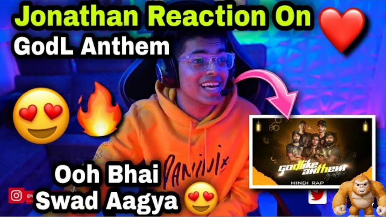 @JONATHANGAMINGYT reacted on my song | godlike anthem part 2 | bgmi