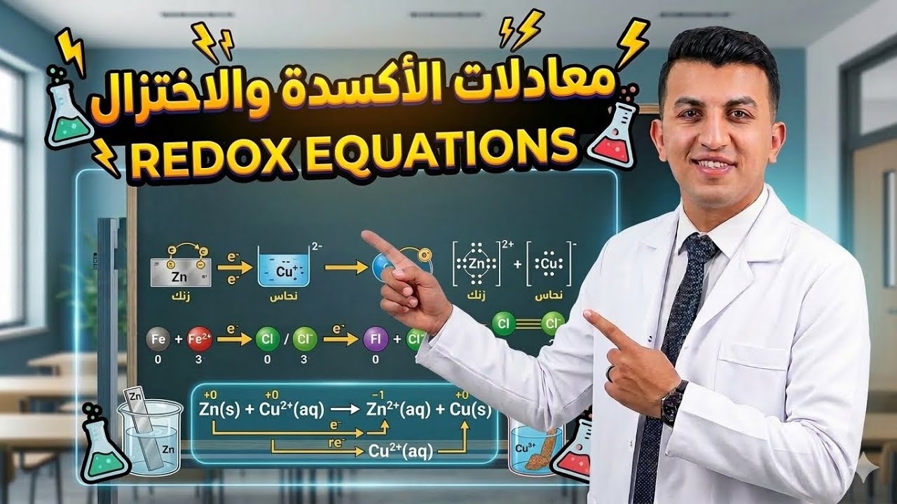 #علوم #الصف_الثالث_الإعدادي #تفاعلات الاكسدة والاختزال