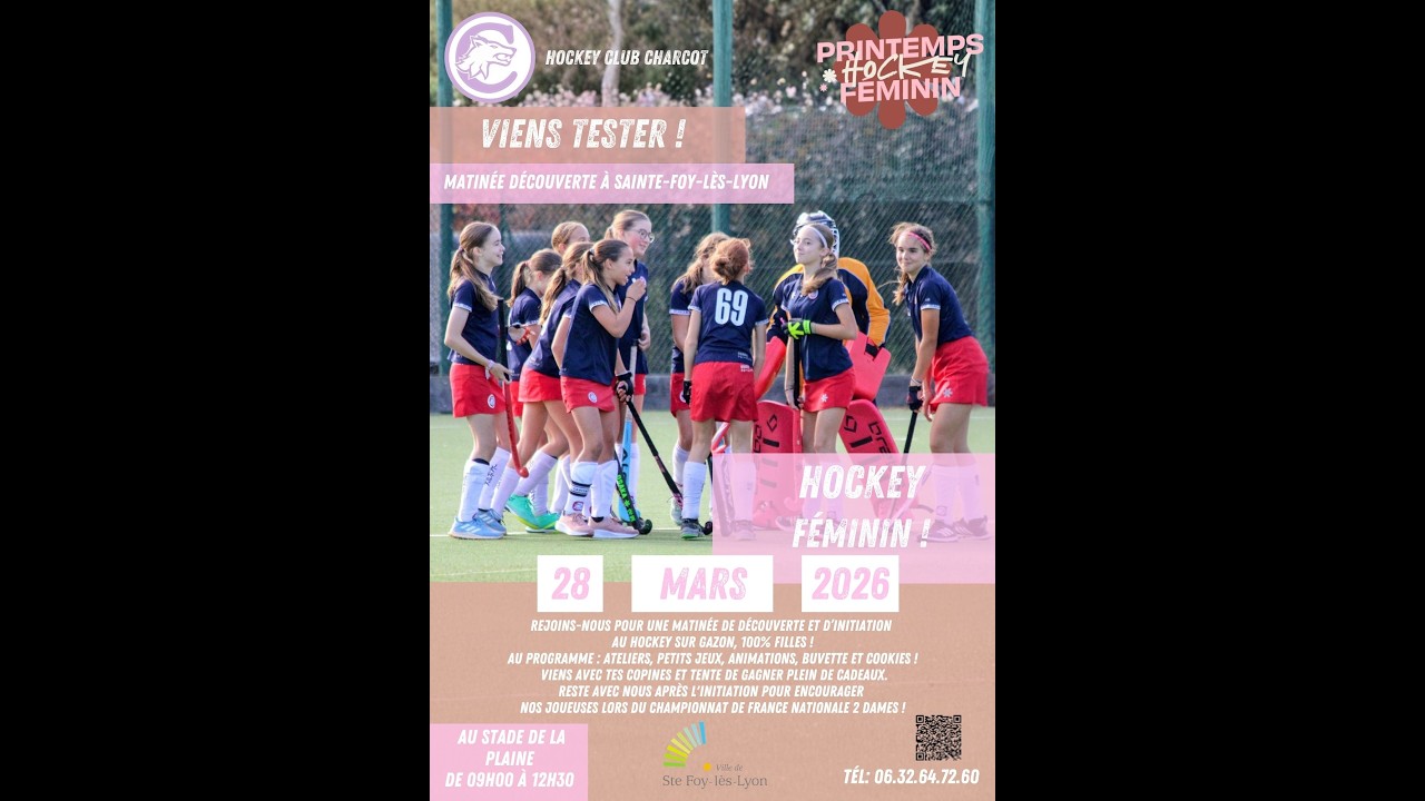 🌸 LE PRINTEMPS DU HOCKEY FÉMININ AU HOCKEY CLUB CHARCOT ! 🌸