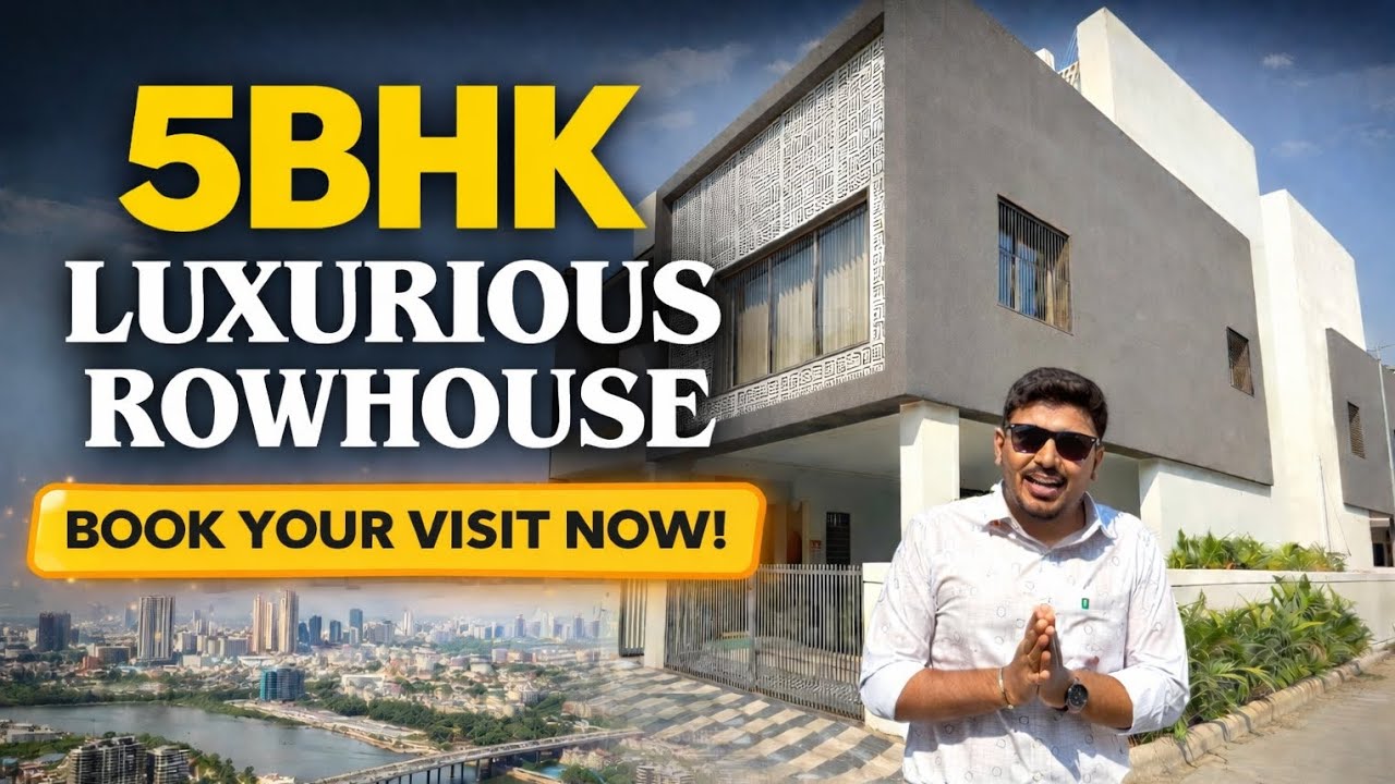 SURAT ka Luxurious #5BHK ROHOUSE 😍 🏡 #jkrealty.in#5bhkrohouse#property#realtor 