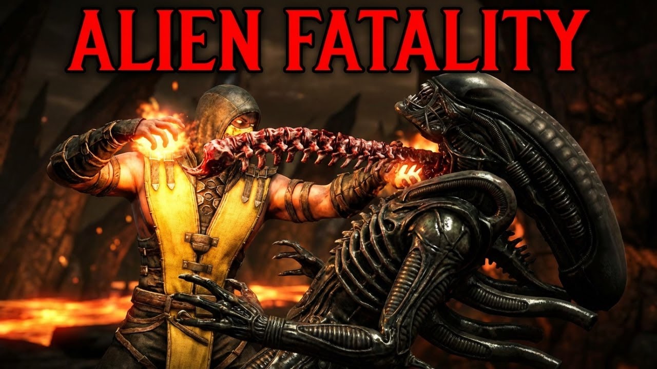 All Fatalities on Alien in Mortal Kombat X