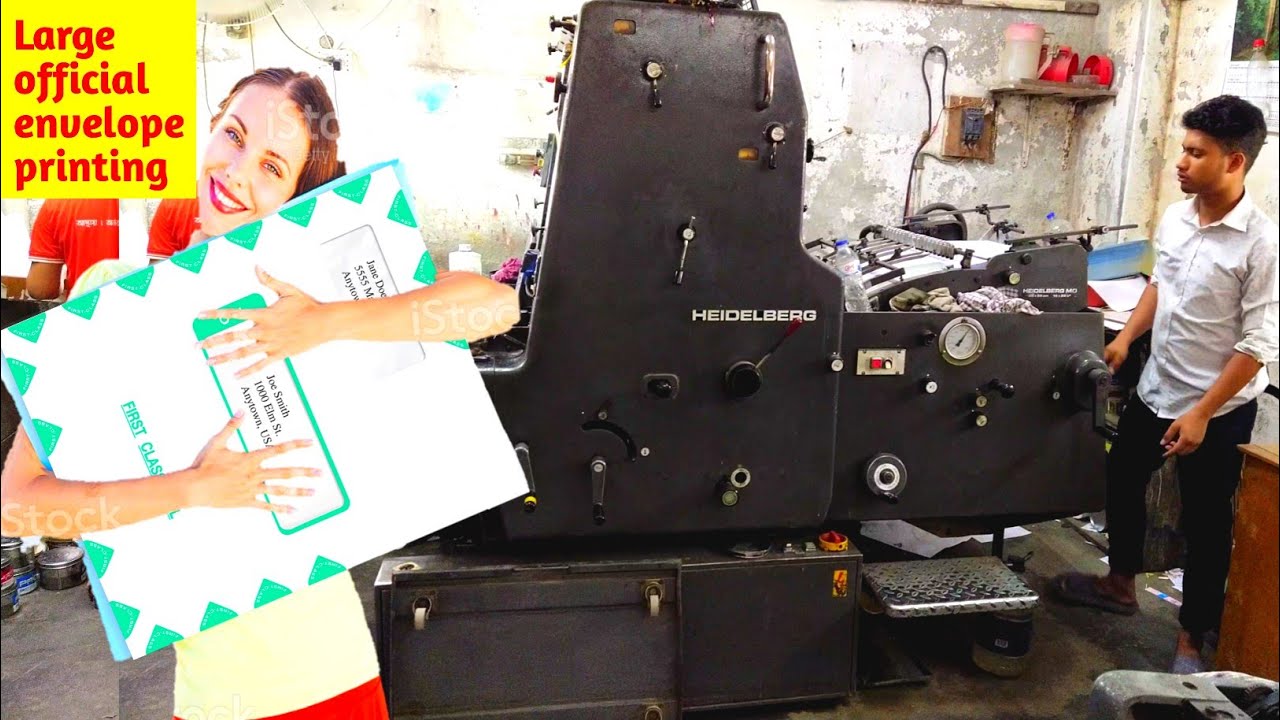 Large official envelope printing. Full color envelope printer.