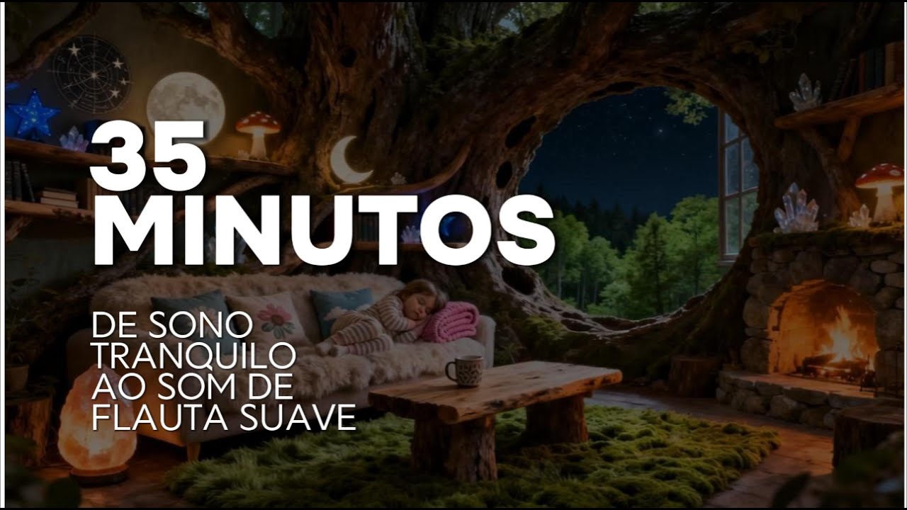 Canção de Ninar Instrumental - 35 Minutos de sono calmo ao som de flauta suave