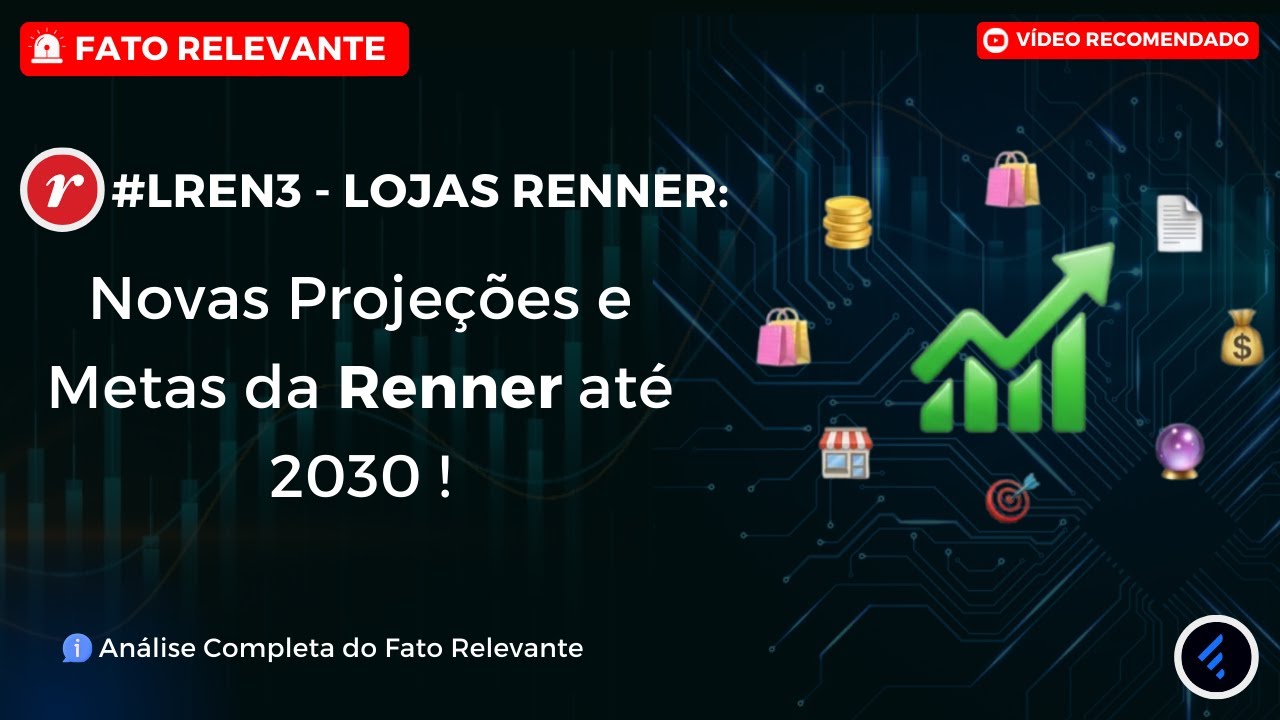 #LREN3: An&aacute;lise Completa do PLANO para as Novas Proje&ccedil;&otilde;es e Metas da Lojas Renner at&eacute; 2030 ! 🤯