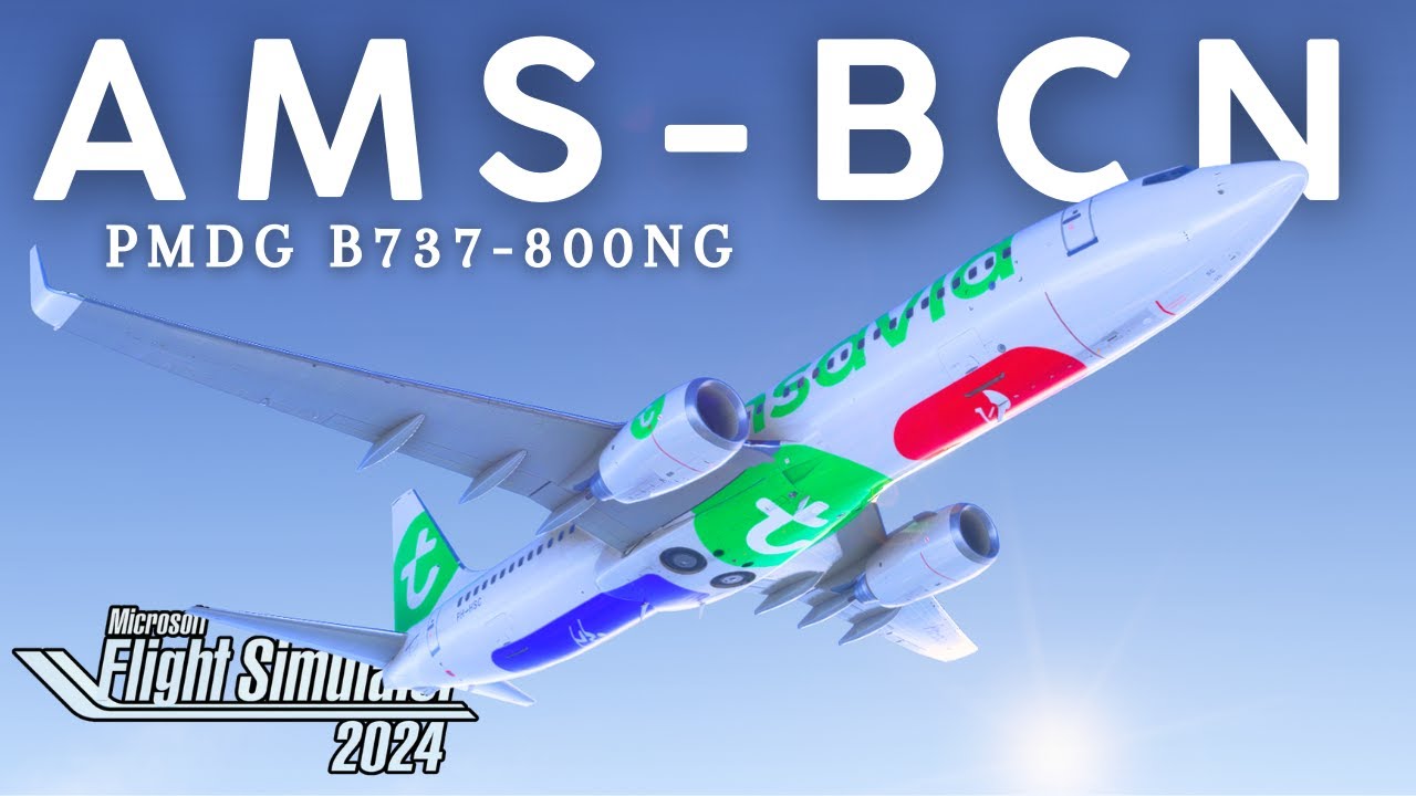 B738 PMDG ✈| AMSTERDAM - BARCELONA | MSFS 2024 | VATSIM | AMD RX9070xt | MSFS2024 Español