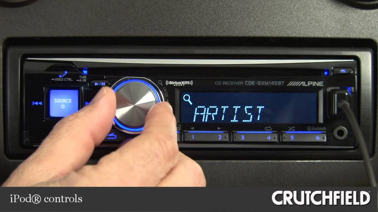 Alpine CDE-SXM145BT Car CD Receiver Display and Controls Demo | Crutchfield Video