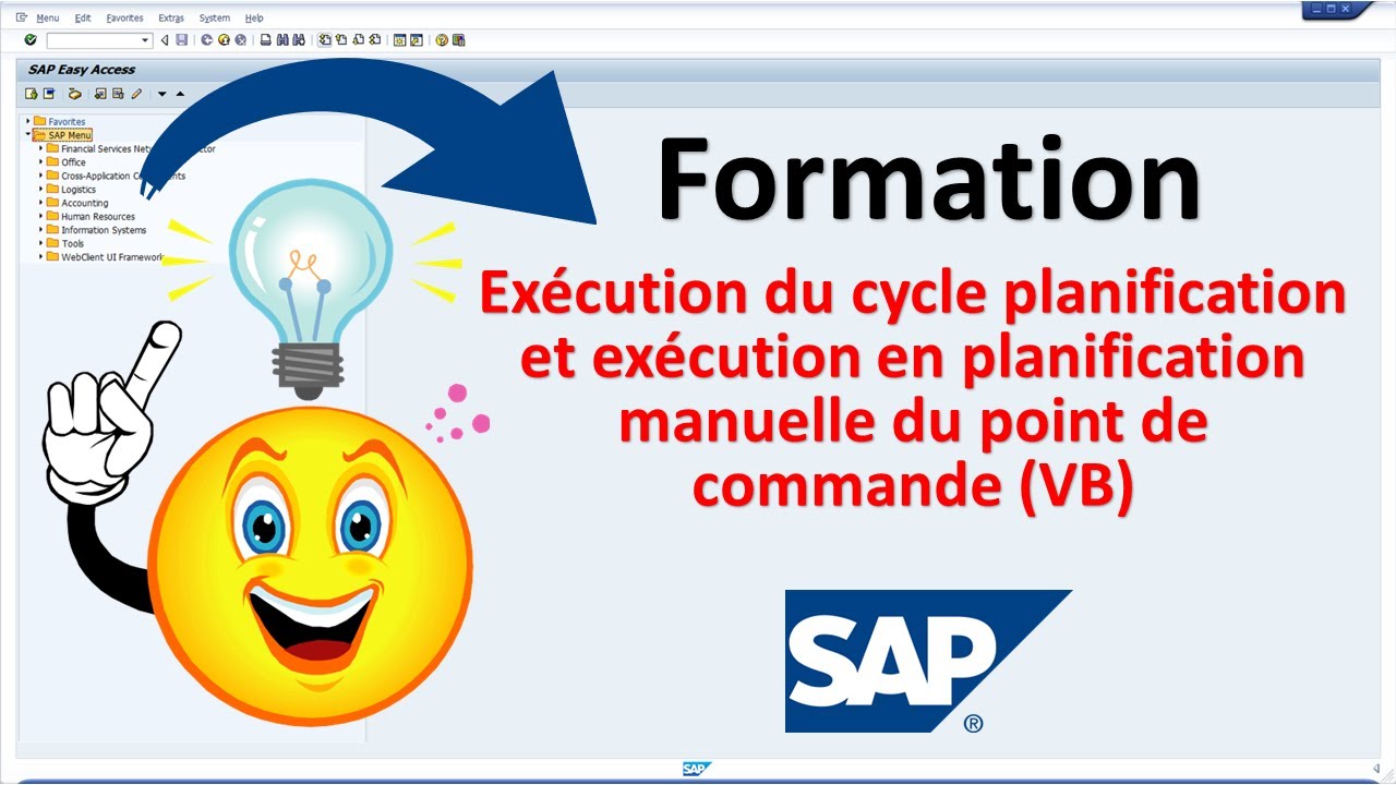 Exécution du cycle planification et exécution en planification manuelle du point de commande (VB)