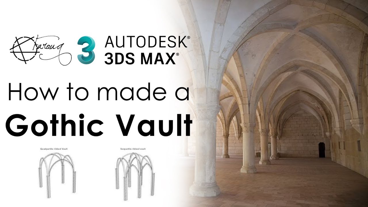 Model a Gothic Vault without plug-ins | 3ds Max