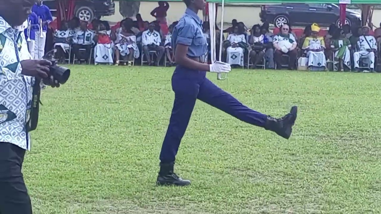 Tarkwa Shs 60th anniversary Guard of honour parade form up---Tarsco Naval cadet Corps 2
