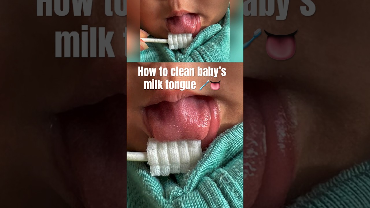 Детский очиститель языка 🍼 👅 #Shorts #MomLife #Baby #Clean #Tongue #HealthyMouth