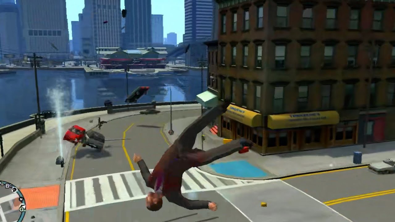 What happens when the speed of all vehicles is changed to 999,999,999?！ - GTA4