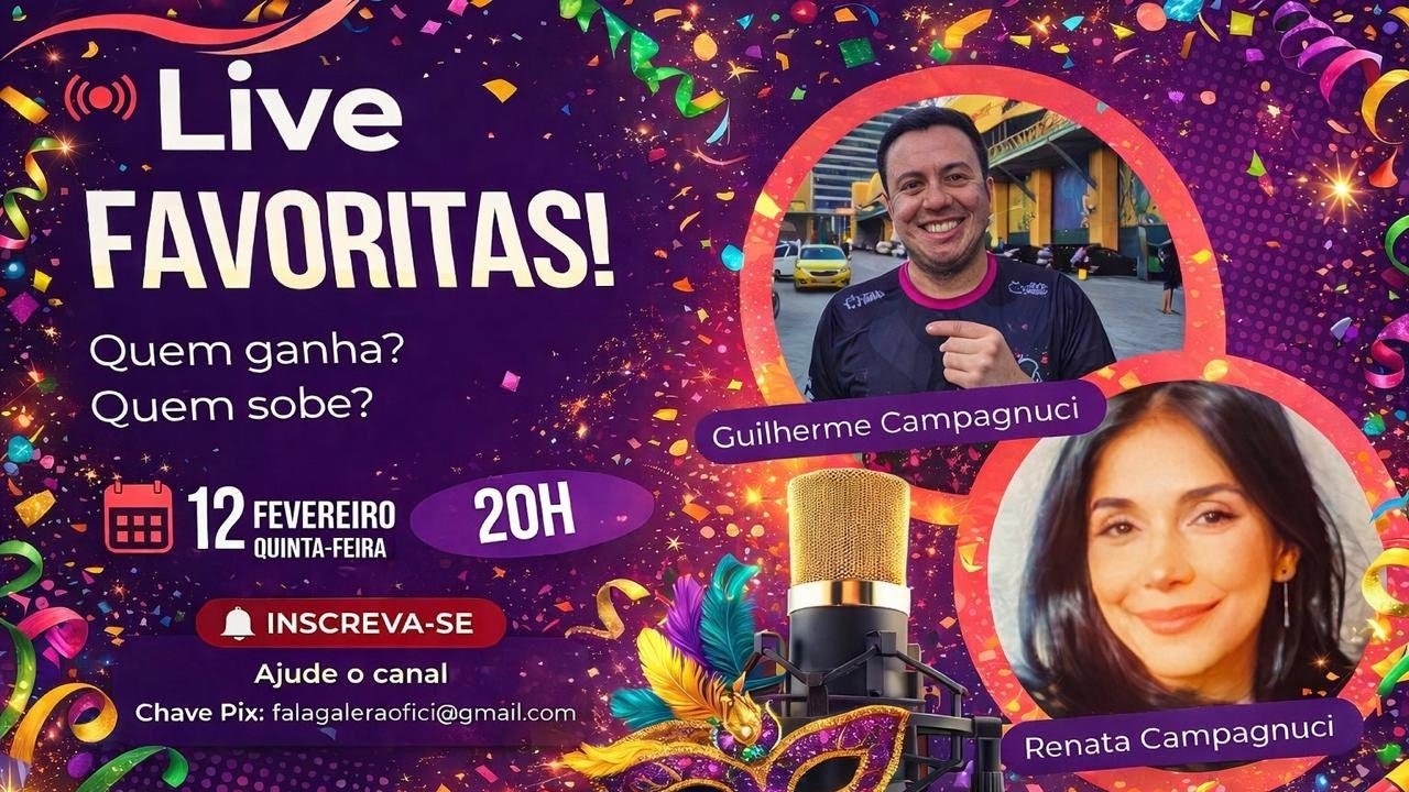 EXPECTATIVAS PARA O CARNAVAL 2026 - GRUPO ESPECIAL E SÉRIE OURO