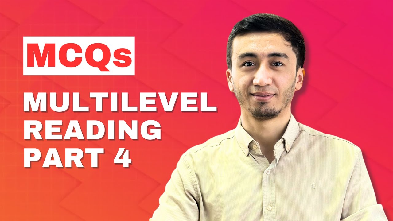 Multilevel Reading Part 4: Multiple choice questions #cefr #multilevel #multi_level #reading
