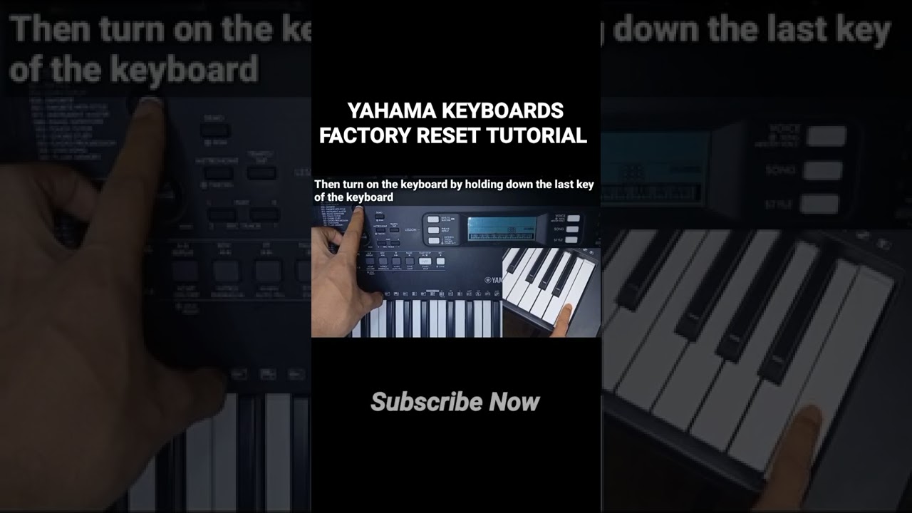 YAHAMA KEYBOARDS FACTORY RESET TUTORIAL #shorts