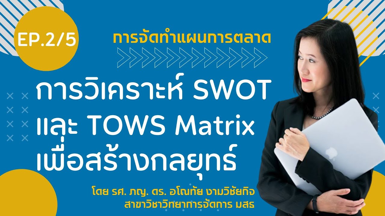 EP.2/5 การวิเคราะห์ SWOT และ TOWS Matrix เพื่อสร้างกลยุทธ์