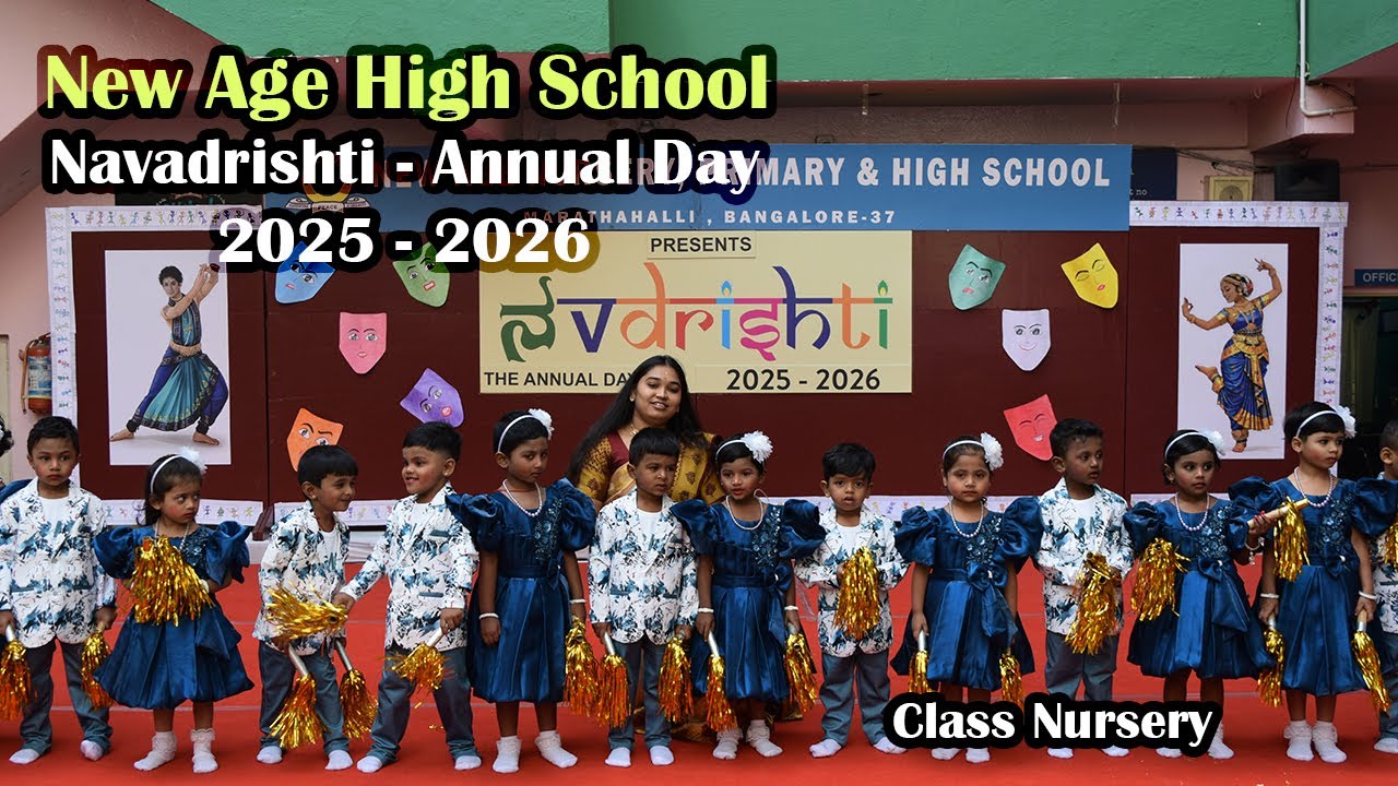 New Age High School Annual Day 2025–26 | Navadrishti | Nursery | Dance Medley | 4K