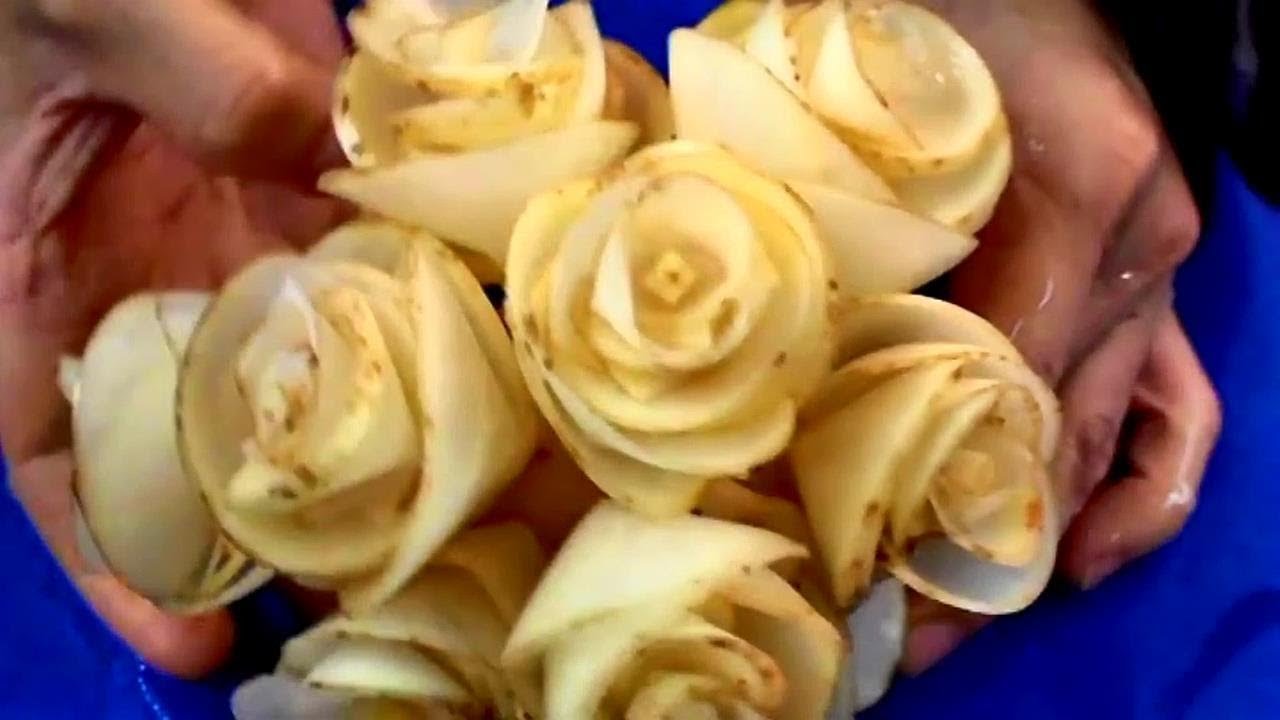 15 Creative Food Art Ideas | Rose Flower | Fruit & Vegetable Carving Garnish | Food Decoration