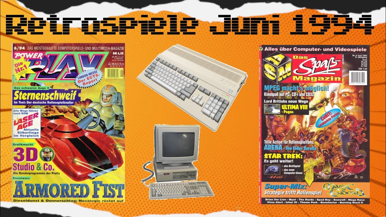 Retrospiele vor 30 jahren Zeitreise ins Jahr 94 (Juni) Amiga & PC Edition