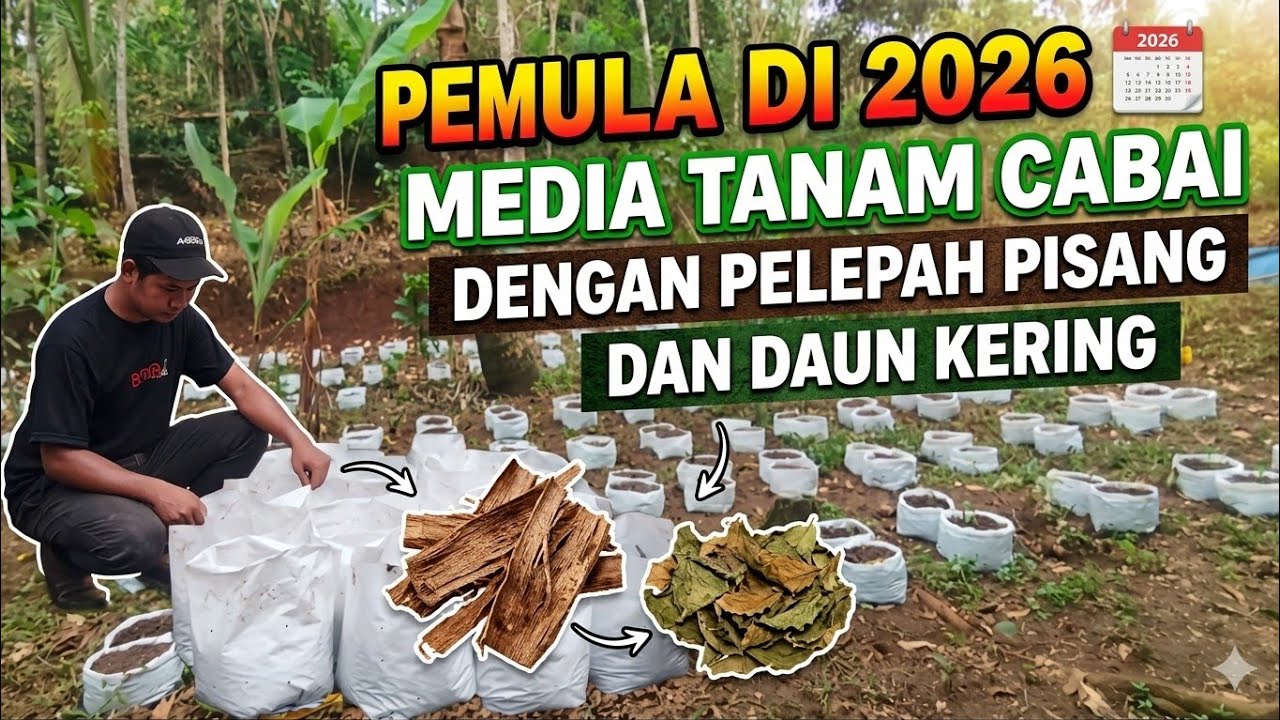 Berkebun di desa || Media tanam cabai daun kering @SerayuGarden 
