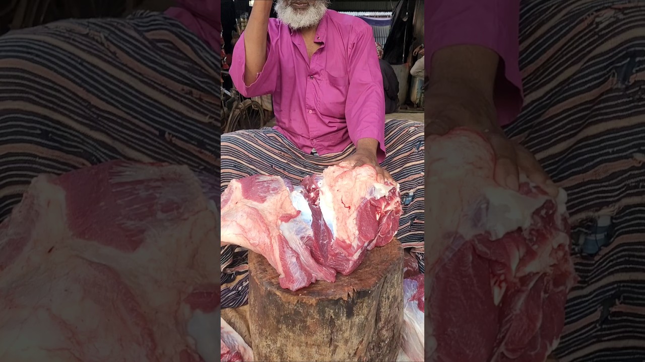 Deshi Cow Leg🥩Meat Cutting Video #shorts #youtubeshorts #trending