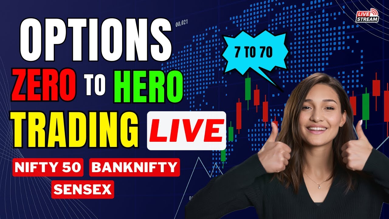 LIVE TRADING NIFTY 50, BANKNIFTY & SENSEX Option Scalping Zero Hero Strategy 