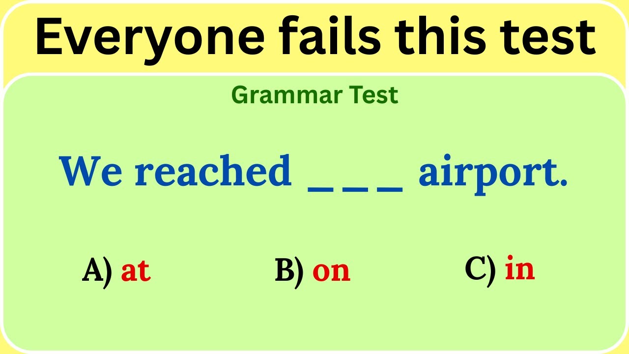 Mixed English Grammar Exercise — Everyone Fails This Test!