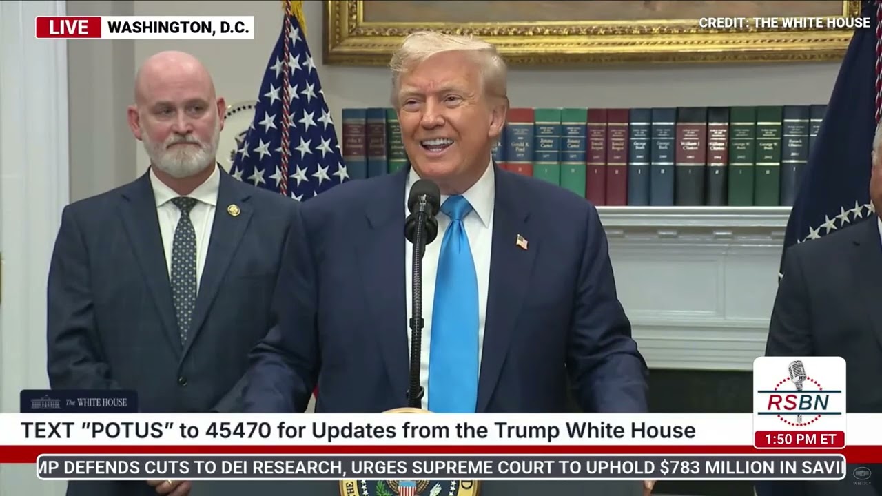 WATCH: President Trump Delivers Remarks and Signs Congressional Bill - 7/30/25