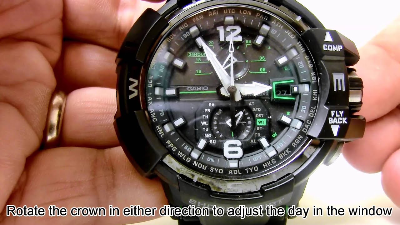 GW-A1100 - Adjusting Settings Including Daylight Saving Time