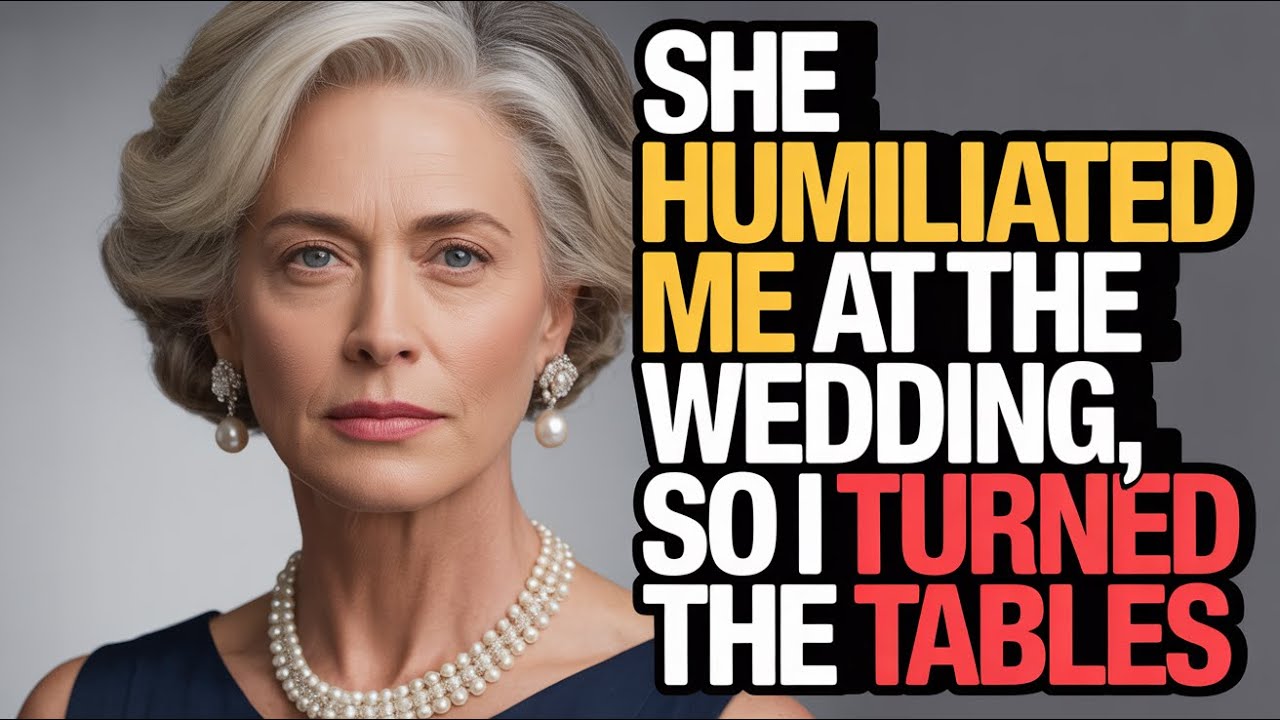 “Sit by Kitchen, Mother”—My Son’s Bride Humiliated Me at His Wedding…So I Did What She Didn’t Expe