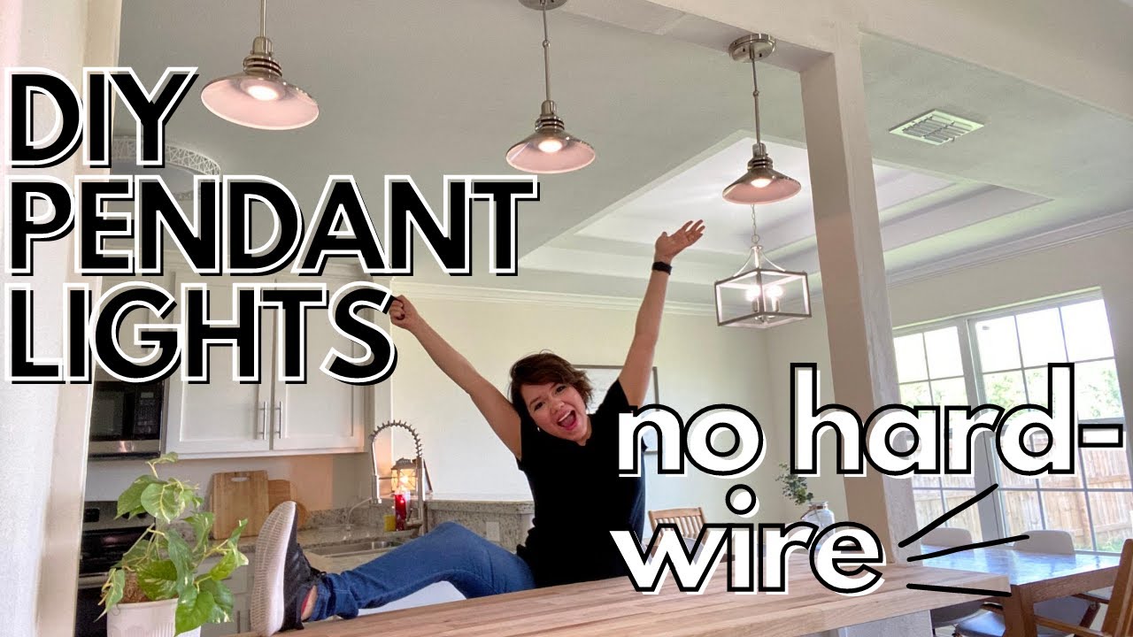 DIY PENDANT LIGHTS - NO HARD WIRE | DECORATE WITH ME | MOMMY TIME