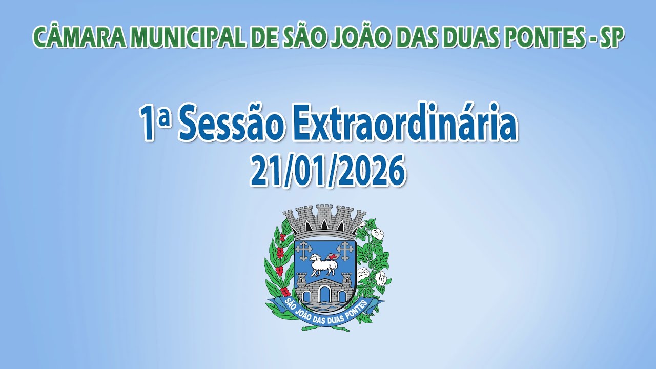 1ª Sessão Extraordinária - 21/01/2026