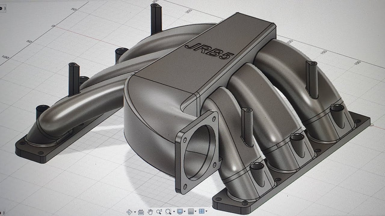 3D printing Custom B5 S4 Intake Manifold