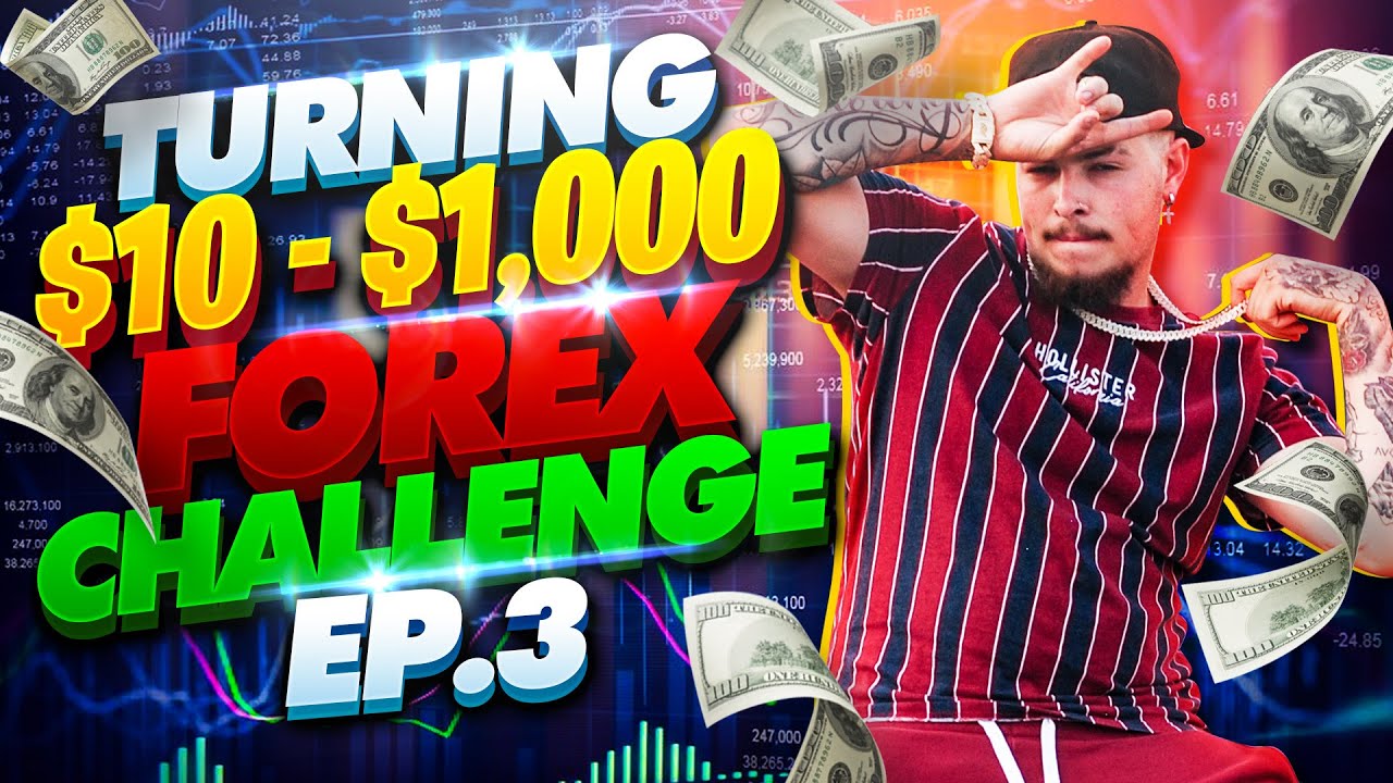 Turning $10 - $1,000 FOREX CHALLENGE Ep. 3 | Live Trading GOLD!!