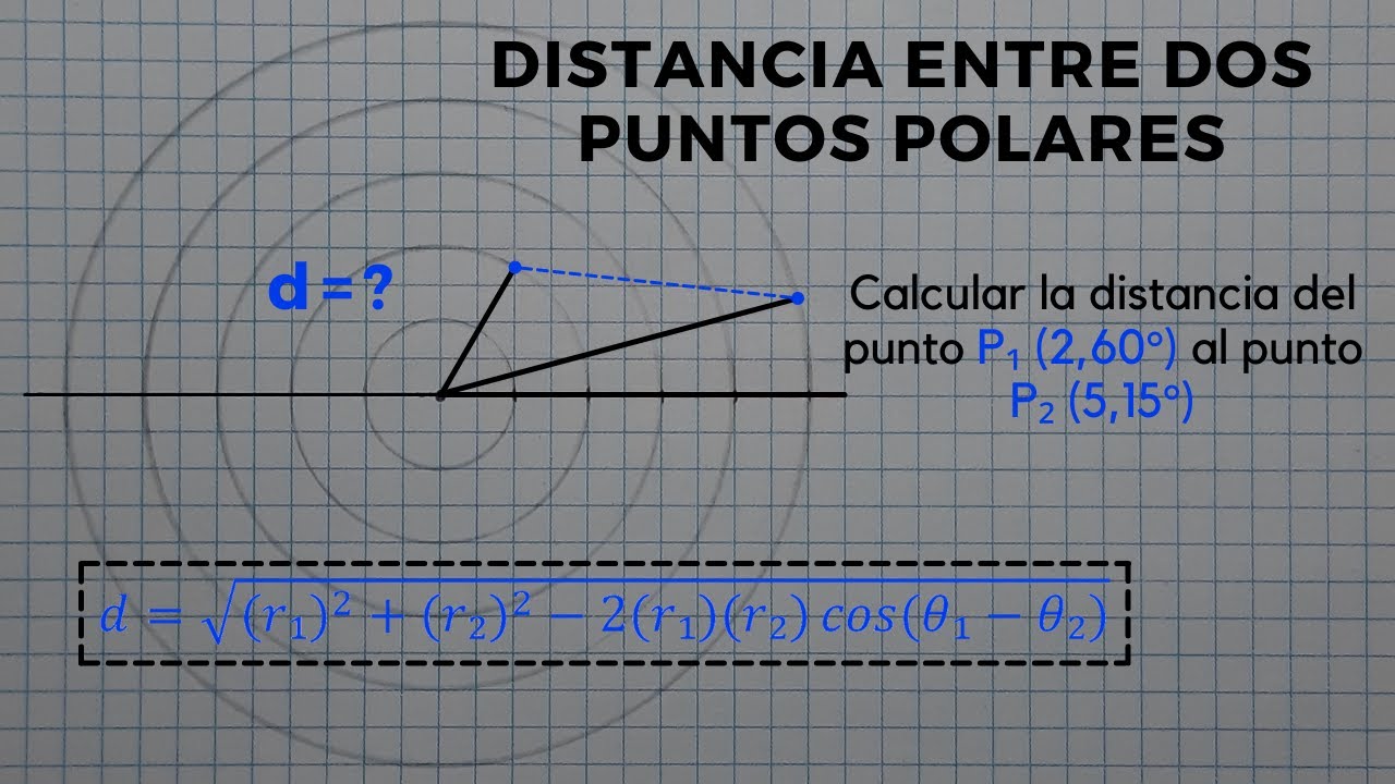 Calcular la Distancia entre dos Puntos con Coordenadas Polares