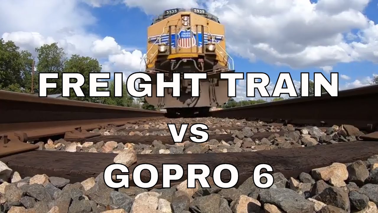 65 MPH Freight Train Runs Over My GoPro Hero 6! - Union Pacific - UP